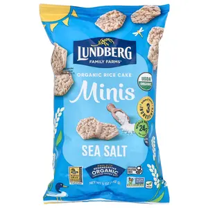 Lundberg Organic Rice Cake Minis, Sea Salt, 5 oz (142 g)