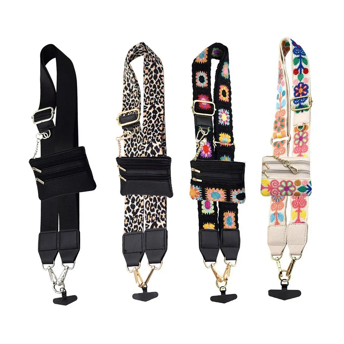 Clip and Go Phone Strap Crossbody with Wallet, Phone Lanyard Crossbody with Zipper Pouch Wallet, Adjustable Hands-Free Mobile Phone Strap, Gift for Dad and Mom, travelessentials backtoschool,back to school,back to school haul