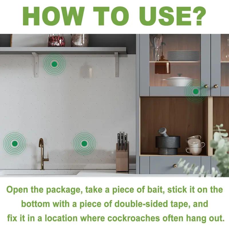 MoonSpry Roach Repellent, Domestic Dormitory Kitchen Powerful Cleaning Cockroach Exterminator Cockroach Gel Bait Pest Control Kit Rodent Repellent Pouches for Indoor & Outdoor Multi-Surface Microfiber Floor Mop roach killer indoor infestation and Trap moo