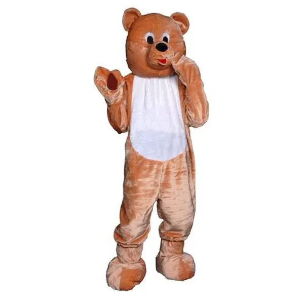 Polyester Playful Mascot Costume - Full-Length Jumpsuit, 1 Size Fits Most, Attached Mitts, Machine Washable, Flame Retardant, for Cheerleading, Leisure Activities