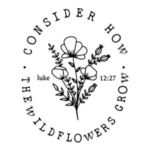 Consider How the Wildflowers Grow 2x2 Magnet