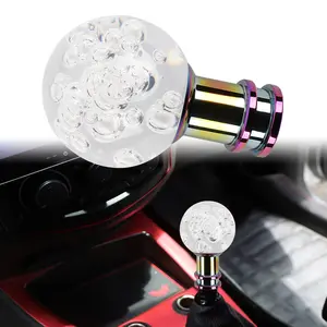 Brand New Universal JDM Round Ball Crystal Clear Bubble Manual Car Racing Gear Shift Knob Shiter M8 M10 M12