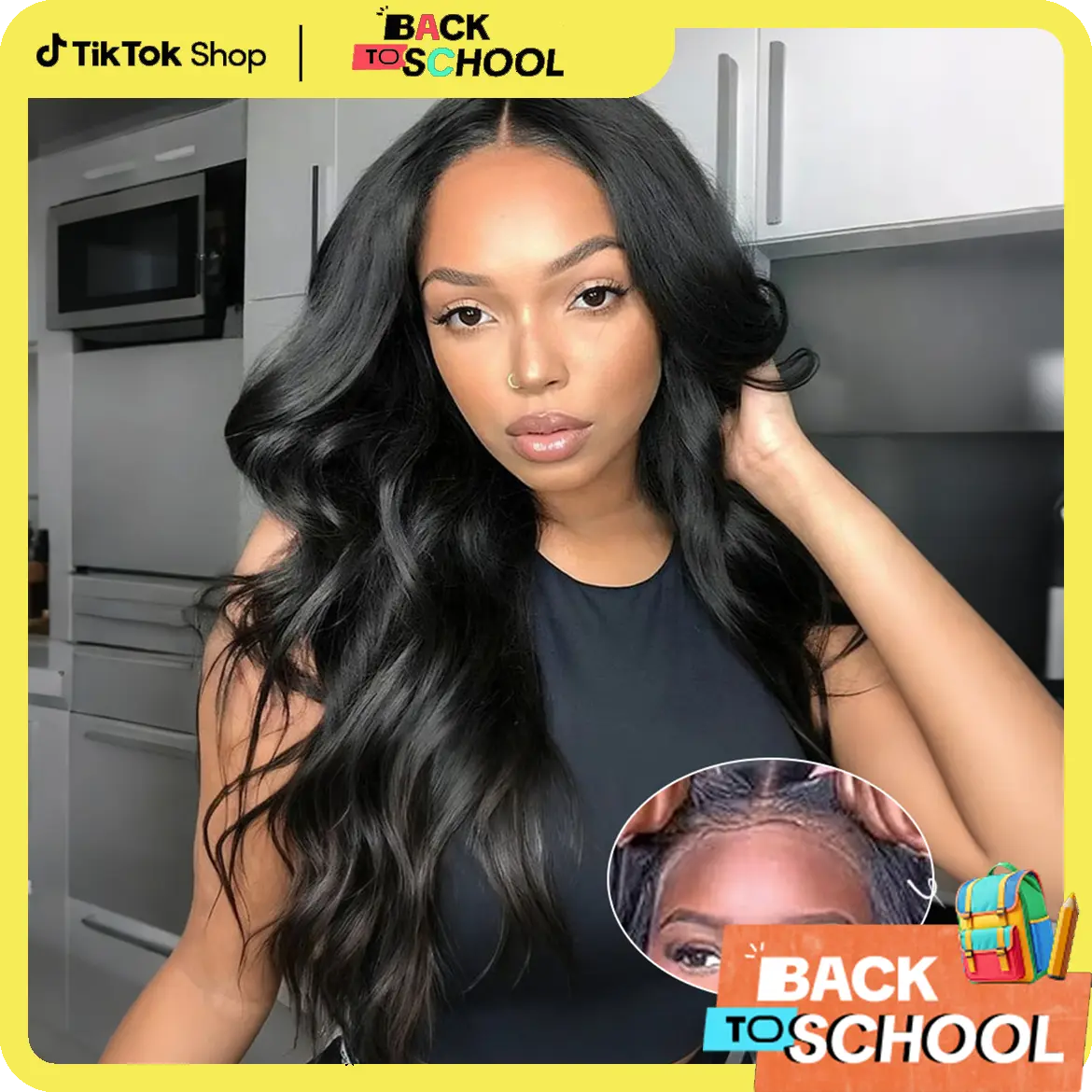 [GLUELESS] LYSILF Natural Black 7x6 Glueless Body Wave wigs with HD Lace Remy human hair Water & Deep wave 200 Density Ready to Wear Beginner Friendly 7x6 Burmese curly Brazilian human hair Pre Plucked Pre Cut closure Lace wigs 14-40 Inches #Summervibes
