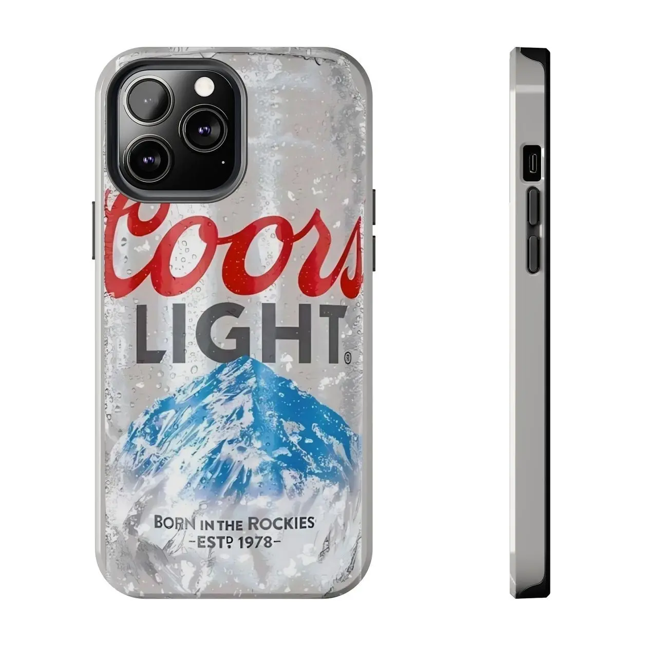 Coors Light Couple Phone Cases Phone Cover Hard Case Tough 2-piece Phone Case Compatible with iPhone 7, 8, X, 11, 12, 13, 14, 15, 16 17 & Samsung Galaxy S21, S22, S23 & S24 S25 series J