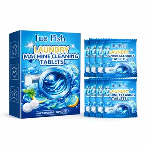 （Buy one, get one free）Washing Machine Cleaner Descaler 24 Pack - Deep Cleaning Tablets For HE Front Loader & Top Load Washer, Septic Safe Eco-Friendly Deodorizer, Clean Inside Drum and Laundry Tub Seal - 12 Month Supply Washing