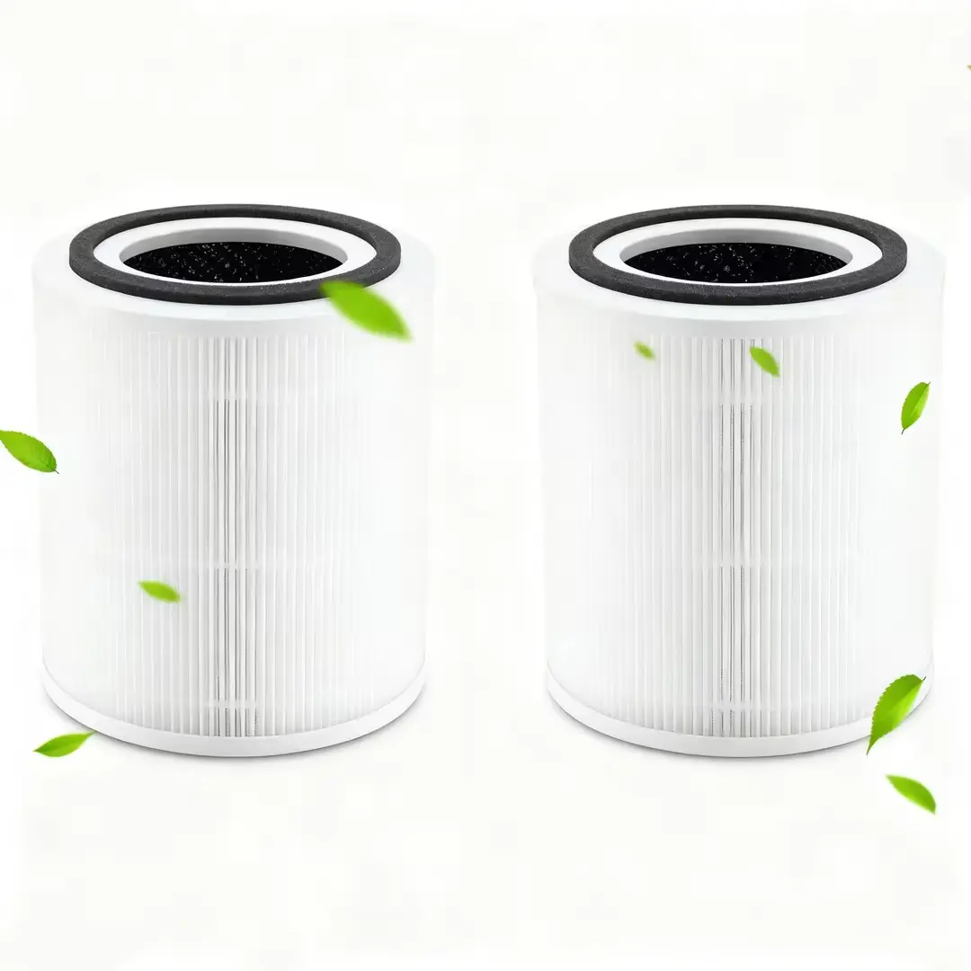 HEPA Filter Element Replacement Filters - 2-Piece 3-in-1 Household Appliance Cartridges with Sleep Mode Function (for Home Appliance Accessories), Replacement Filter