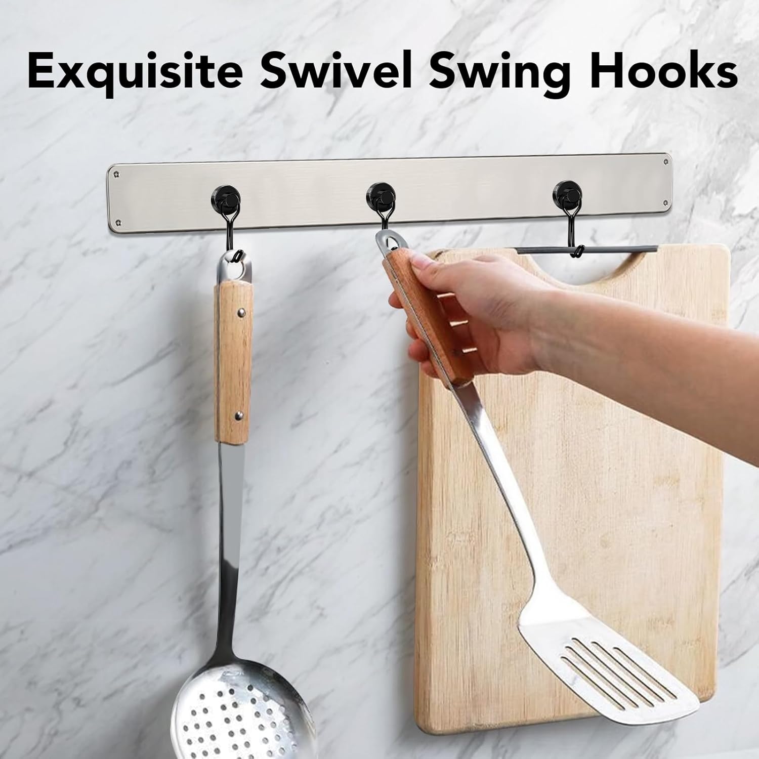 VAYWET 8pcs Strong 30LBS Magnetic Suction Hook, Punch-Free Storage, Swivel Swing Magnetic door Hook Refrigerator Strong Neodymium Magnet Hook Hanging Perfect for Refrigerator Other Magnetic Surfaces, Cruise Cabin Ship Essentials Fridge Classroom Kitchen