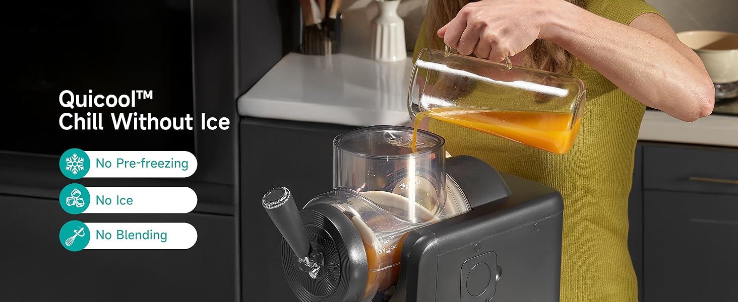 [New Year Gift] HiCOZY F3 Slushie Machine & Ice Cream Maker, Slushy Machine for Home, No Ice Needed, Self-Cleaning, 5 Presets for Soft Ice Cream, Spiked Slushie, Cold Drink, Milk Shake, and More