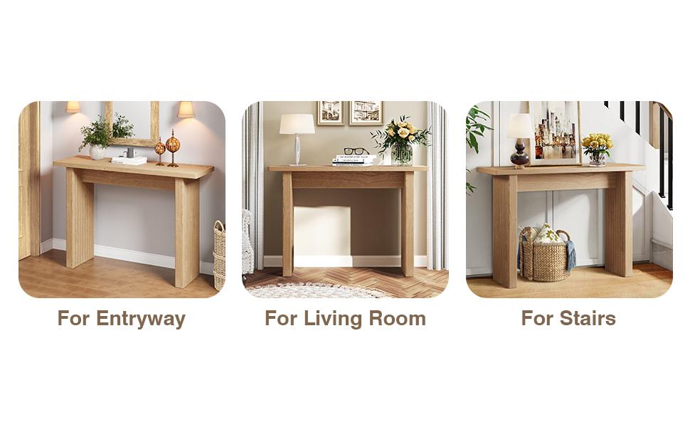 Giratree 43.3" Fluted Wood Couch Table Behind Sofa Long and Skinny for Living Room Hallway Entrance Foyer Mid Century Narrow Entryway Console Table Giratree 43.3" Fluted Wood Couch Table Behind Sofa Long and Skinny for Living Room Hallway Entrance Foyer Mid Century Narrow Entryway Console Table