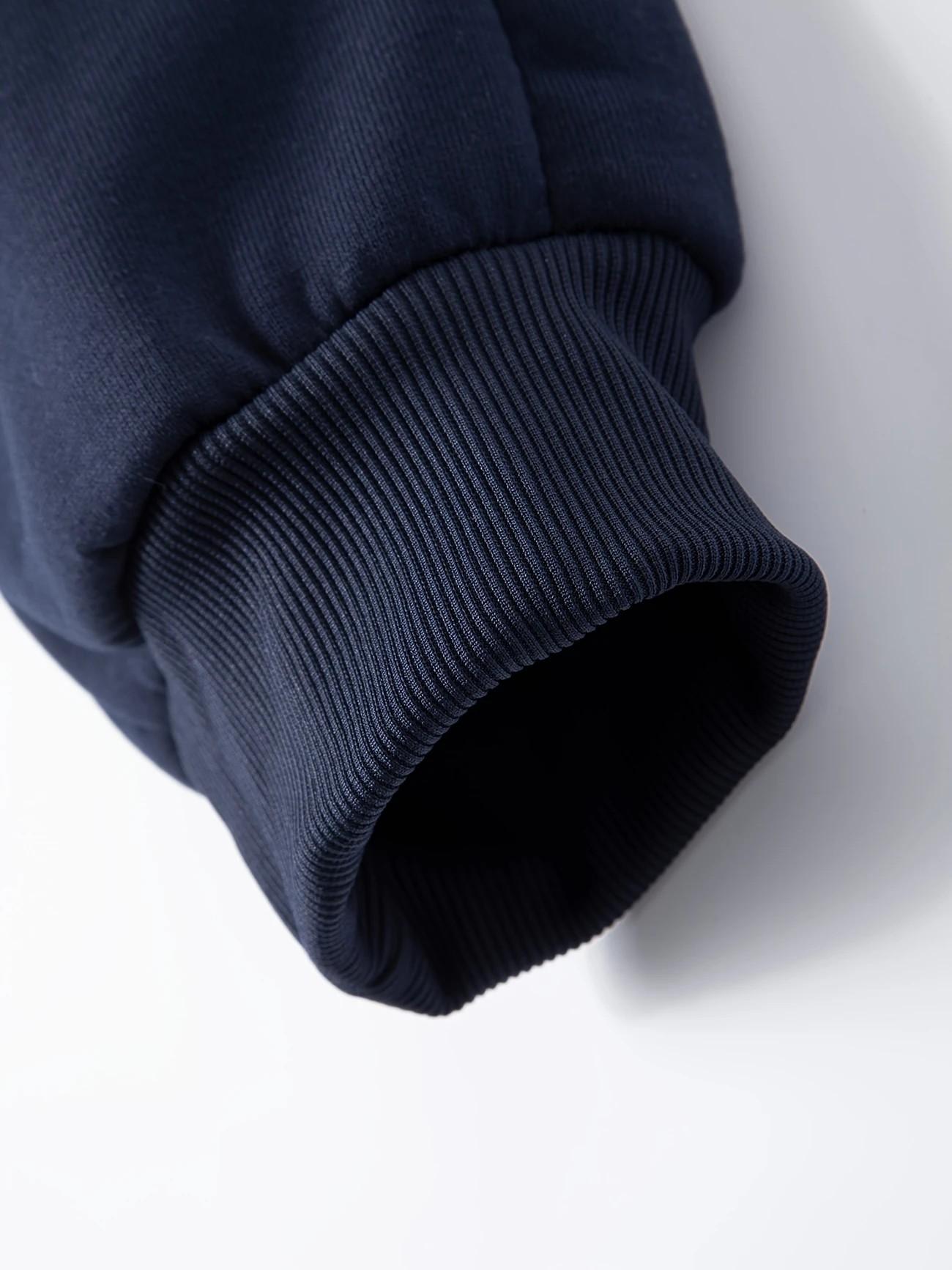 Men's Paris letter printed hoodie and drawstring sweatpants set Black Knit Tracksuit Casual Gym Wear