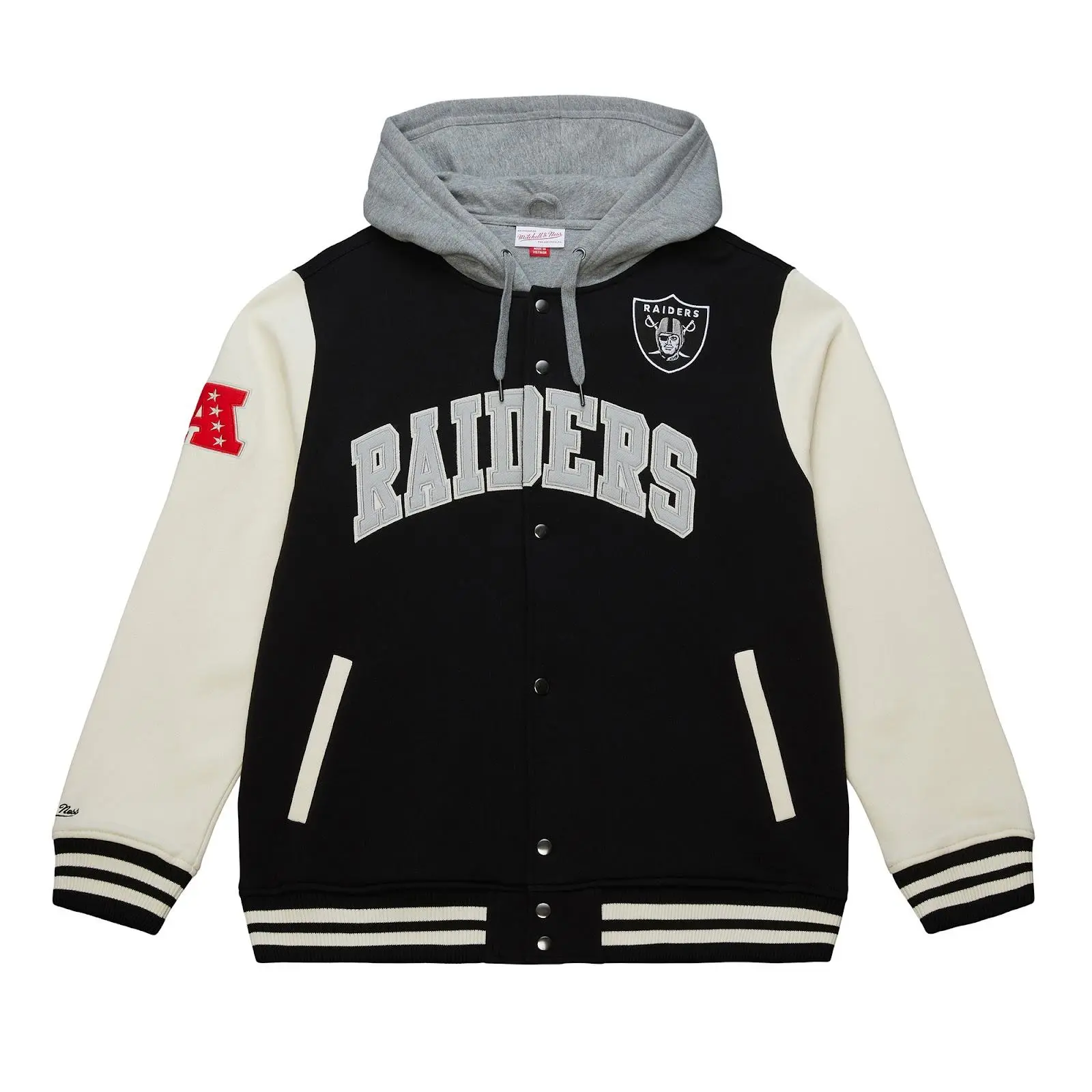 Las Vegas Raiders Black Sideline Fleece Full-Snap Jacket Las Vegas Raiders Black Sideline Fleece Full-Snap Jacket