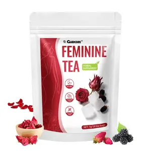Herbal Feminine Tea - Gentle Support for Women's Health, Natural Caffeine & Gluten Free, Daily Wellness, 20 Tea Bags