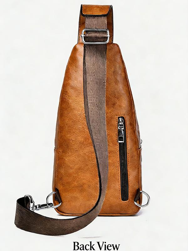 Men Water-Resistant Lychee Texture PU Crossbody Sling Fits Phone Wallet Daily Commute Work School Anime Inspired Small Black Tote Bag Large Capacity Waterproof Travel RFID Multi-Slot Bat Matte Minimalist Green Drywall Tool brown shoulder