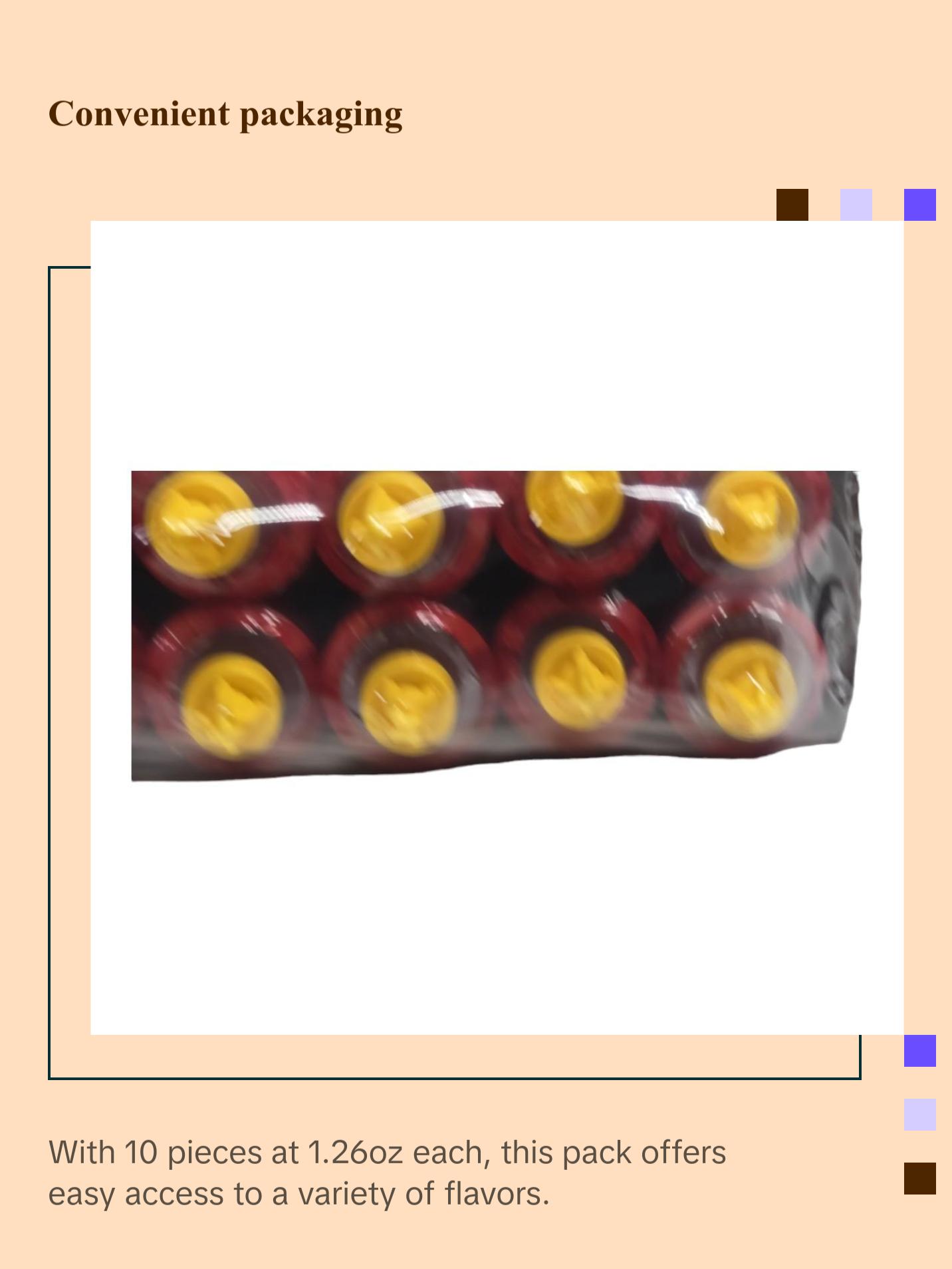 Lucas Gusano Chamoy Candy Snack, 10 Pieces of 1.26oz Each