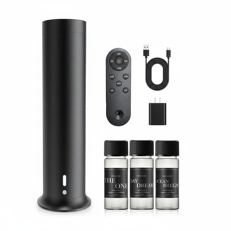Hotel Style Air Freshener Diffuser - 1000 Sqft, Rechargeable, Remote, 3 ...