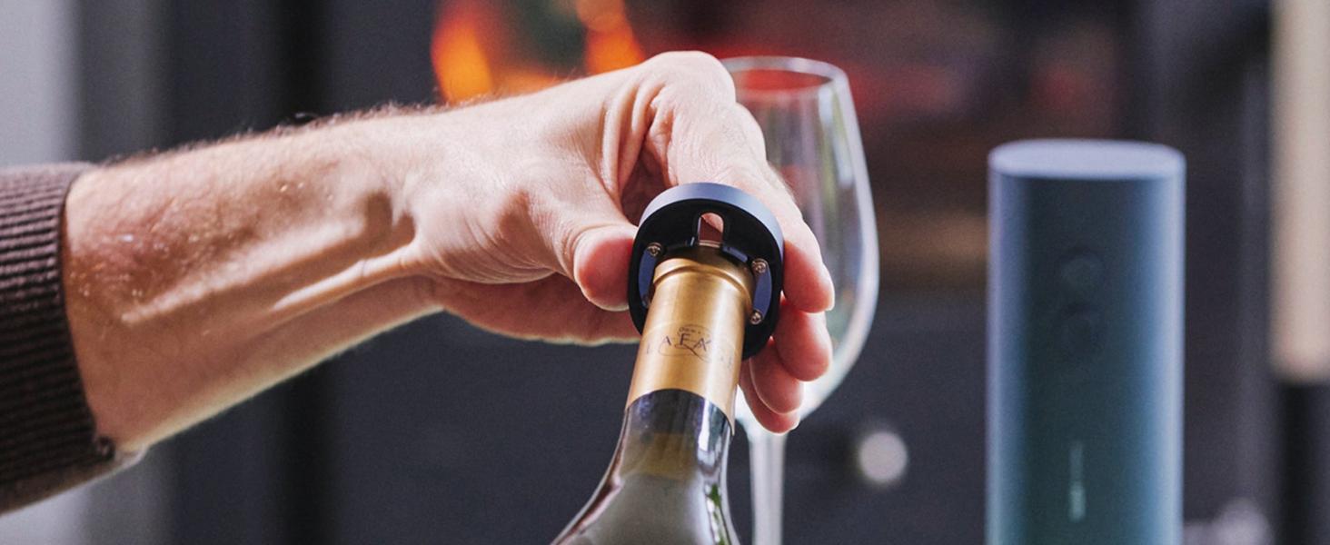 HOTO Electric Wine Opener , Automatic Bottle Opener with Foil Cutter, Uncorks 170+ Bottles, 10s Instant Opening, Battery Operated, Lightweight & Portable, Ideal for Wine Lovers, Kitchen Utensils HOTO Electric Wine Opener , Automatic Bottle Opener with Foil Cutter, Uncorks 170+ Bottles, 10s Instant Opening, Battery Operated, Lightweight & Portable, Ideal for Wine Lovers, Kitchen Utensils