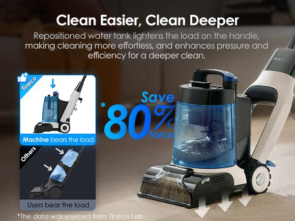 Tineco CARPET ONE Cruiser Smart Carpet Cleaner with Self-Cleaning FlashDry Technology 167℉ PowerDry 130W Suction for Deep Cleaning of Carpets & Upholstery
