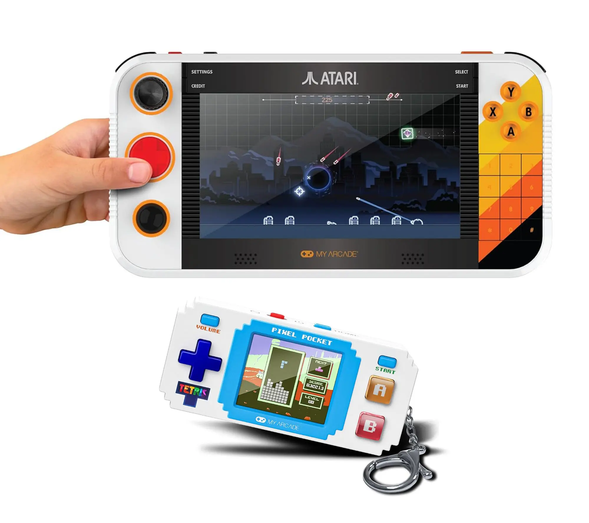 MyArcade Atari Gamestation Go + Tetris Mini Pixel Player