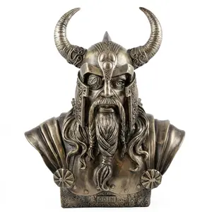 Odin Bust Statue 11 inch Norse Allfather Figure for Asatru Altars