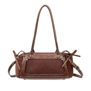 FAURALA Ita Bag Shoulder Bag Anime Pin Display Crossbody Purse Leather Swing Handbag, Kawaii Ita Shoulder Bag Cute Shoulder Handbag Trendy Purse Aesthetic Streetwear Coquette Sling Purse for animation exhibition and friend party