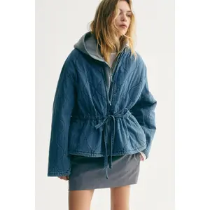 H&M Quilted denim jacket