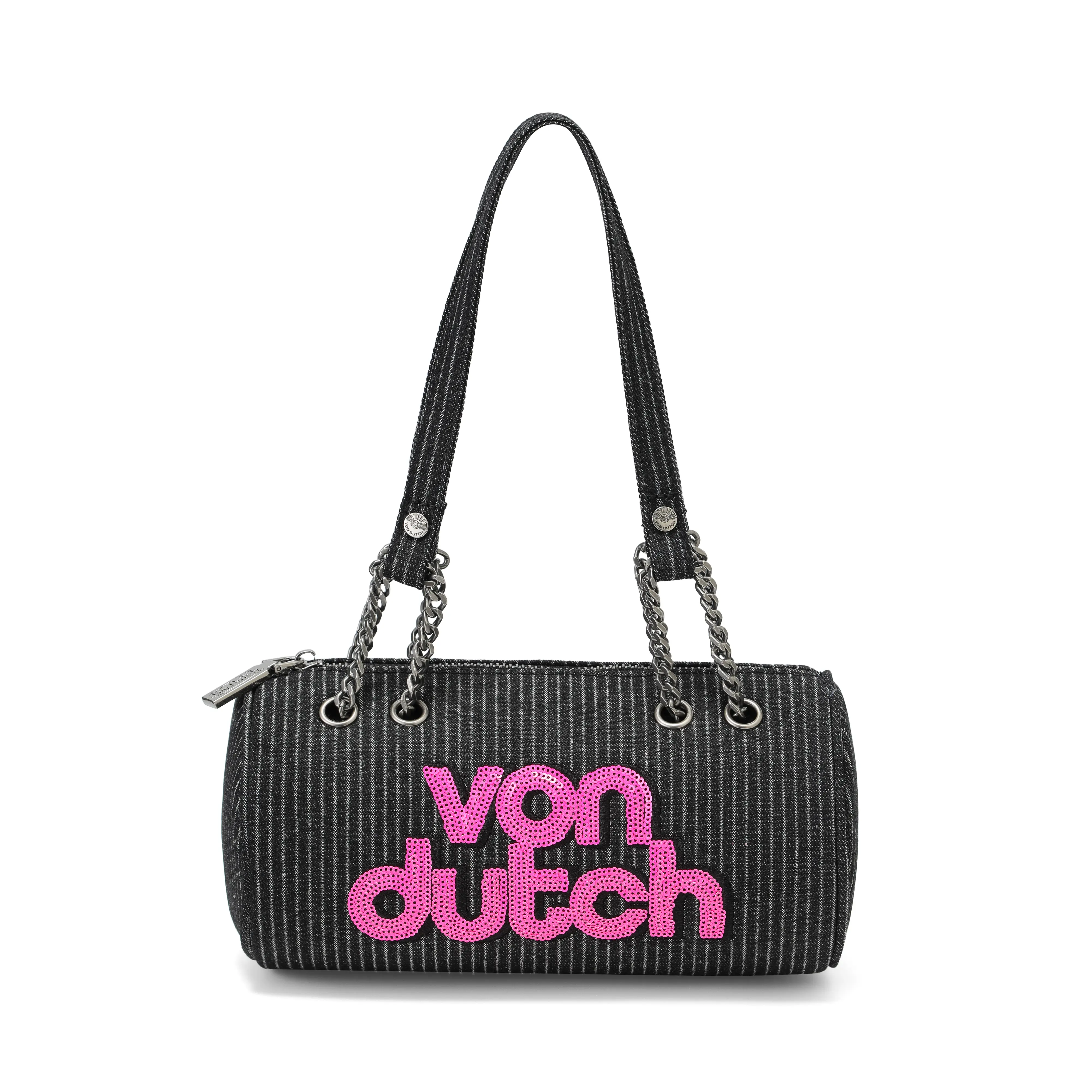 Barrel Bag - Long Barrel Black Pink