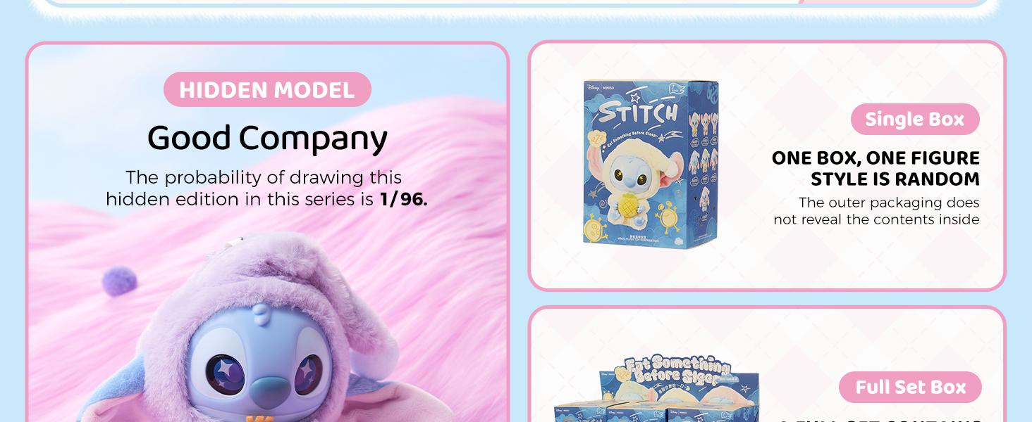 Disney Stitch Themed Plush and Vinyl Keychain Blind Box Must Eat Even When Tired Ideal for Bag Decoration Collecting and Adding a Touch of Whimsy Holiday Gift Birthday Gift