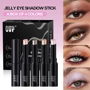 4-Color Hydrating Glow Eyeshadow Stick Set Moisturizing pearl eyeshadow sticks crafted for makeup enthusiasts The perfect gift for beauty bloggers Effortlessly create luminous looks Ideal for dry eyelids and makeup lovers