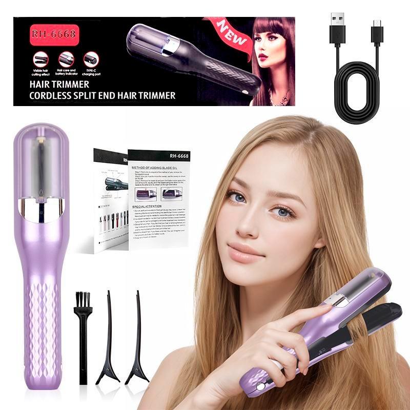 Automatic Electric Hair Clipper, Christmas Gifts Fall Gifts, Multifunctional Type-c Rechargeable Hair Split End Clipper,  Split End Trimmer,  Portable Wireless Hair Trimmer, Hair Care Tool for Gift