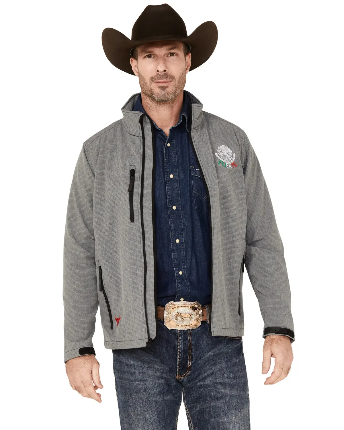 Men's Cowboy Hardware Men'S Fuerte Mexico Flag Softshell Jacket - 192155-042