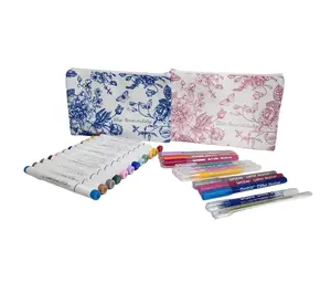 Ohuhu Glam Coloring Bundle - Alcohol Markers Acrylic Markers & Glitter Pens for Dynamic Eye Catching Pages with Depth Contrast and Sparkle