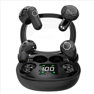 Wireless Bluetooth headphones, miniature invisible earbuds, sleep and workout headphone set, 2 pairs, compact and short stem design, suitable for work, exercise, sleeping, gift Charging Audio