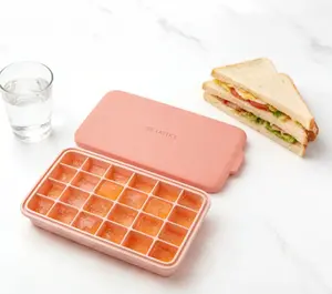 Silicone Hexagon 3D Ice Mold — 12 Cavity DIY Popsicle & Ice Cream Maker with Storage Box , Reusable, Easy Release, BPA Free , Perfect for Summer Drinks, Homemade Treats, and Freezer Organization