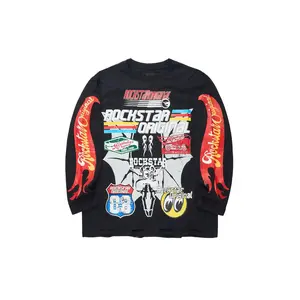 Speedy Black Long Sleeve Graphic T-Shirt