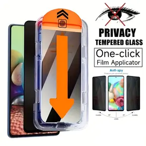 Ultra HD Tempered Galss for Samsung Galaxy S24, 9H+ Screen Protector Film, One-click Dust free Installation, Full Coverage, High Hardness, Bubble-Free Installation, Military-Grade Shatterproof Protection privacy