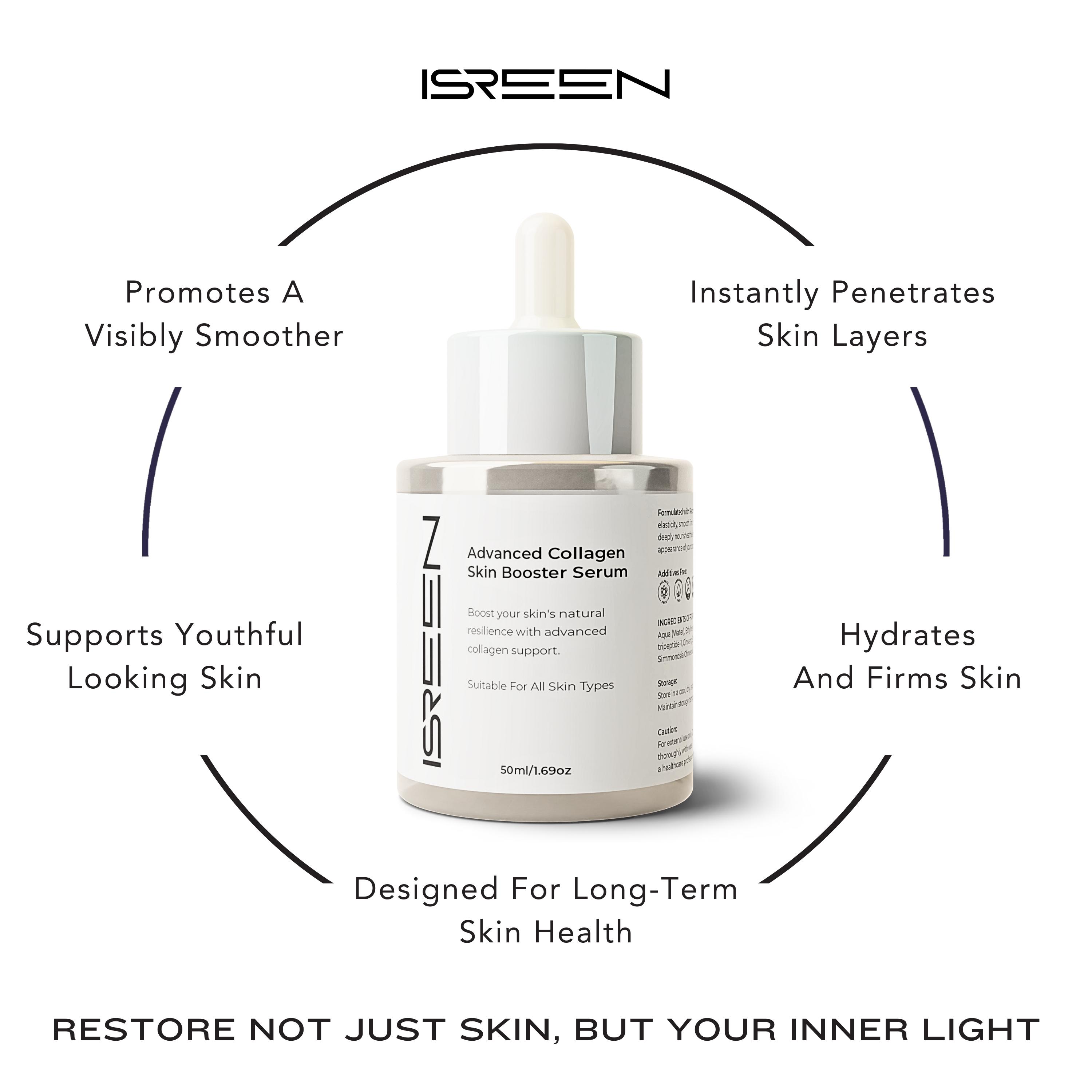 Isreen Advanced Collagen Serum 50ml Korean Skin Booster with