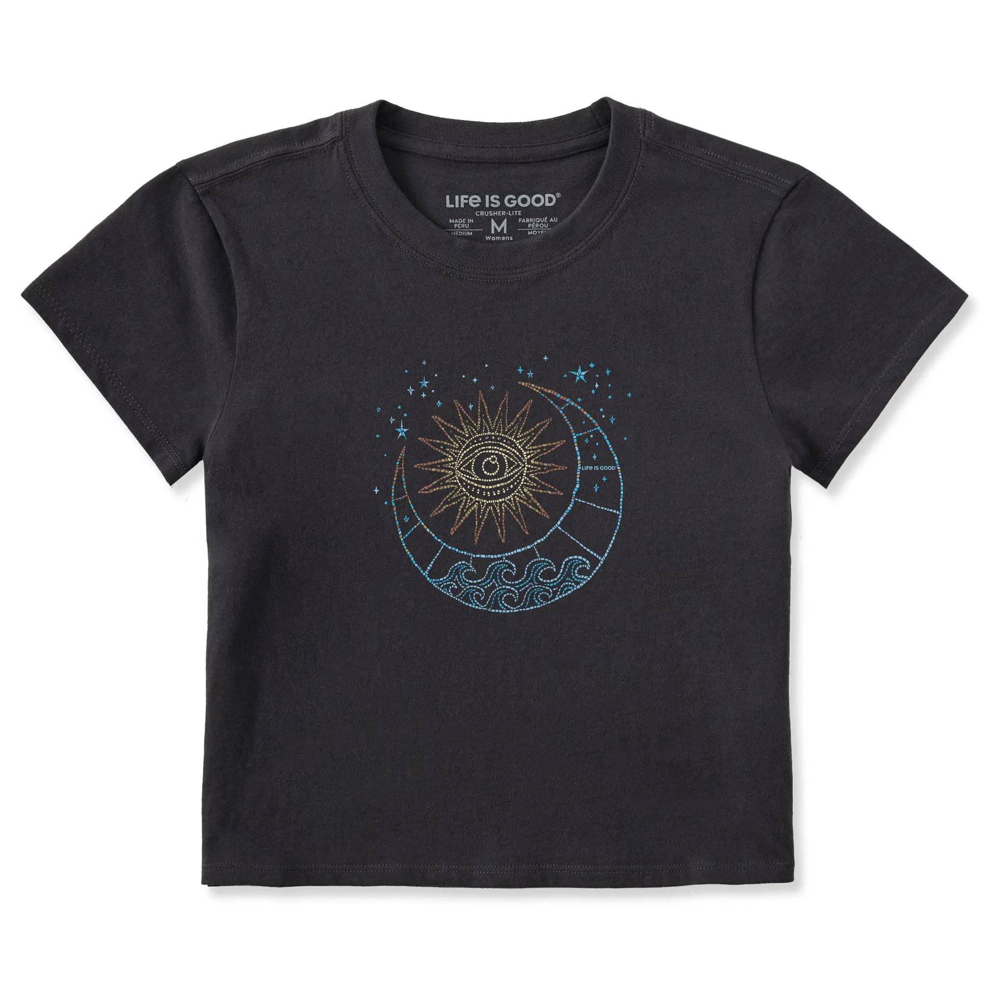 Women's Moon Sun Mosaic Crusher-LITE Shrunken Tee