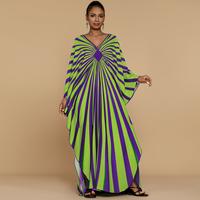 Purple Green Radiating Stripes