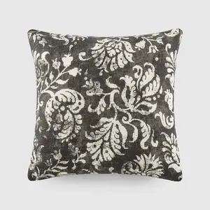 Distressed Floral Patterned Throw Pillow Distressed Floral Patterned Throw Pillow