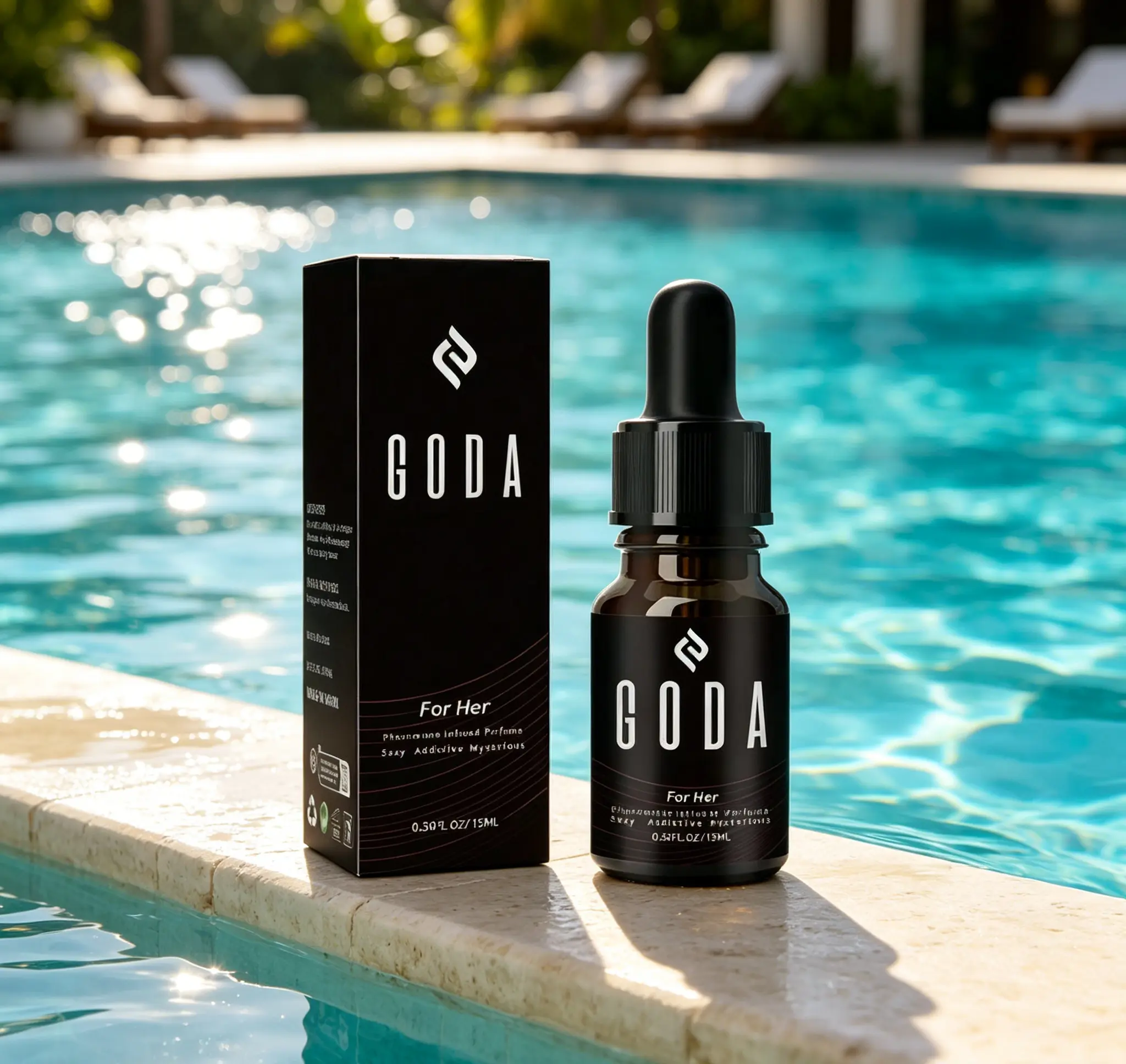 GODA For Her Pheromone Perfume for Women – 0.50 Fl Oz / 15ml, Long-Lasting Jasmine & Rose Floral Perfume Oil, Sweet & Spicy Aroma, Vegan & Cruelty-Free Travel Size