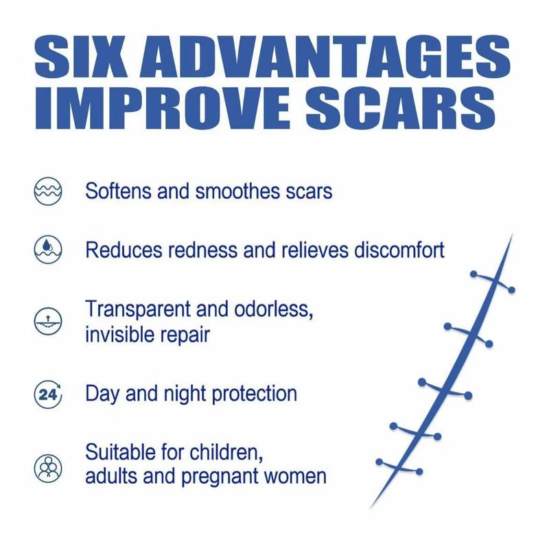 Professional Scar Removal GelsAdvanced Silicone Scar Removal Cream forBurn Acne Old Scar Removal Cream for Face &Body Fades Dark Scars Al NaturalIngredientsGentle Formula