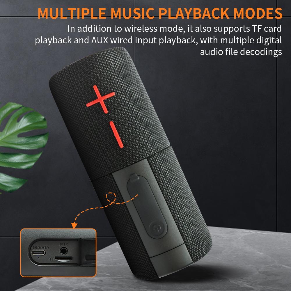 [Magnetic Edition] Portable Bluetooth Speaker with Subwoofer 2-in-1 Bluetooth Speaker Modern Style Bluetooth 5.3 Connection Use it while traveling. A must-have for music lovers who want to catch up on TV dramas. Audio Black