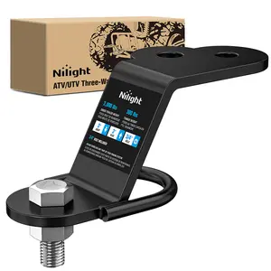 Nilight ATV/UTV Three-Way Hitch 3500lbs Three-Way Lawn Mover Adapter 3" Drop/Rise, Heavy Duty Universal ATV Hitch Attachments, Trailer Hitch Adapter