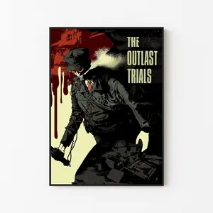 [Gaming Collection - Sale Up To 40%] [Unframe] The Outlast Trials Game Poster, Survival Horror Co-Op Wall Art, Intense Asylum Artwork, Gamer Room Decor, Horror Game Fan Gift
