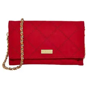 G by Giuliana Quilted Texture Denim Clutch Crossbody