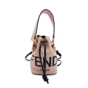 Pre-owned FENDI Leather Shoulder Bags Mini Mon Tresor Bucket Shoulder Bag (F2038)