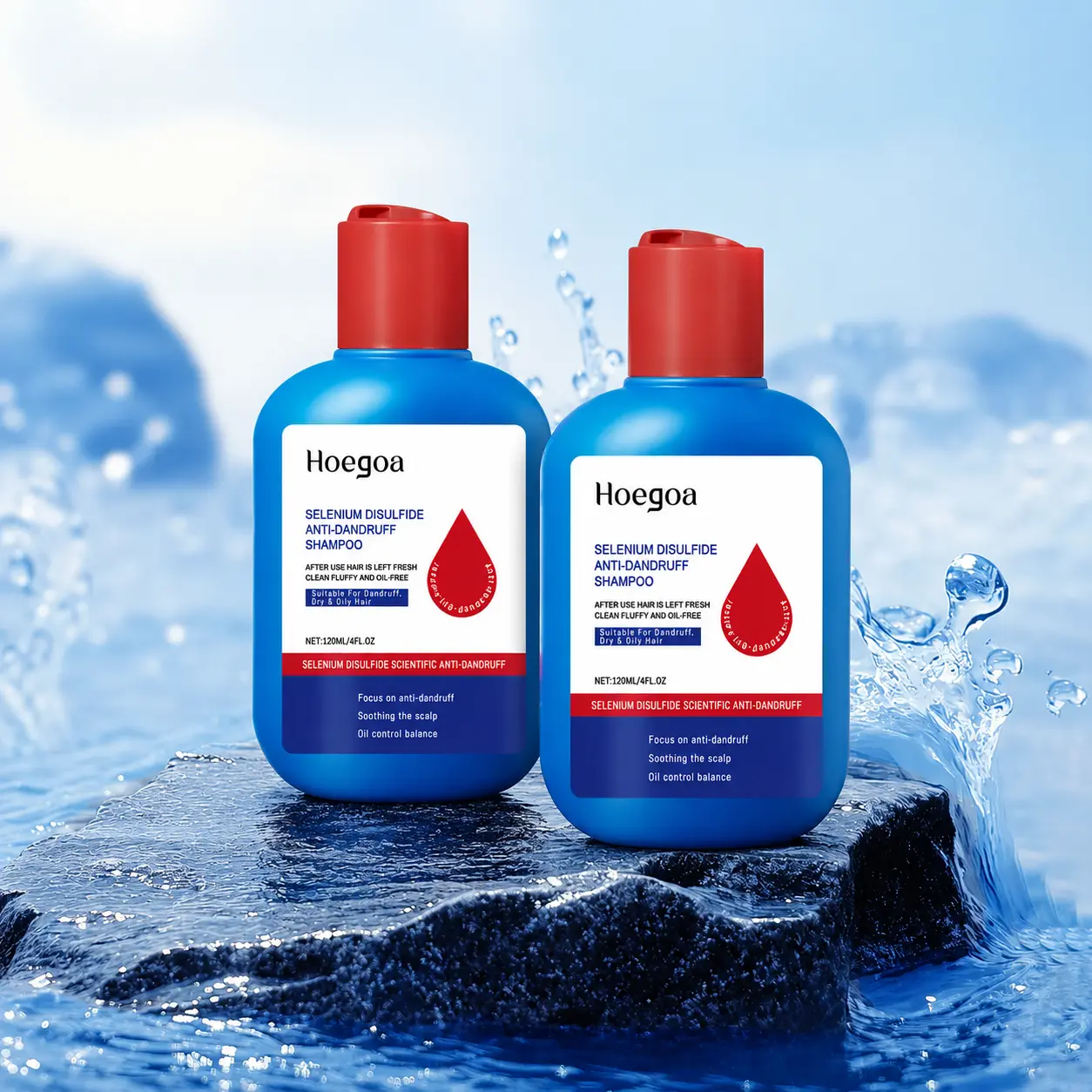 [Buy 1 Get 1 Free] Selenium Disulfide Shampoo, Anti-Dandruff Haircare, Scalp Soothing & Gentle Cleanse Formula, Anti-Itch, Oil Control, Refreshing Scalp Cleanser for Men & Women, 120ML Hair Care Product, Scalp Soothing Shampoo