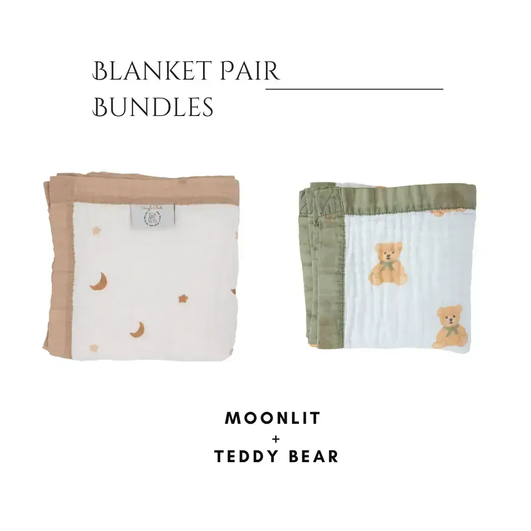Moonlit + Teddy Bear Blanket Bundle