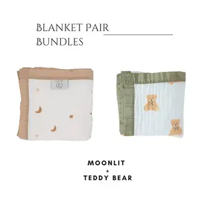 Moonlit + Teddy Bear Blanket Bundle
