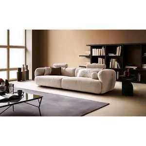 Klaussner Accordo Cream Fabric Sofa